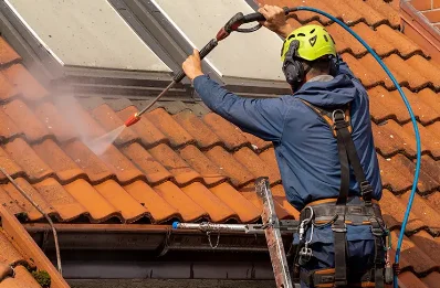 Démoussage et hydrofuge de toiture à Romegoux